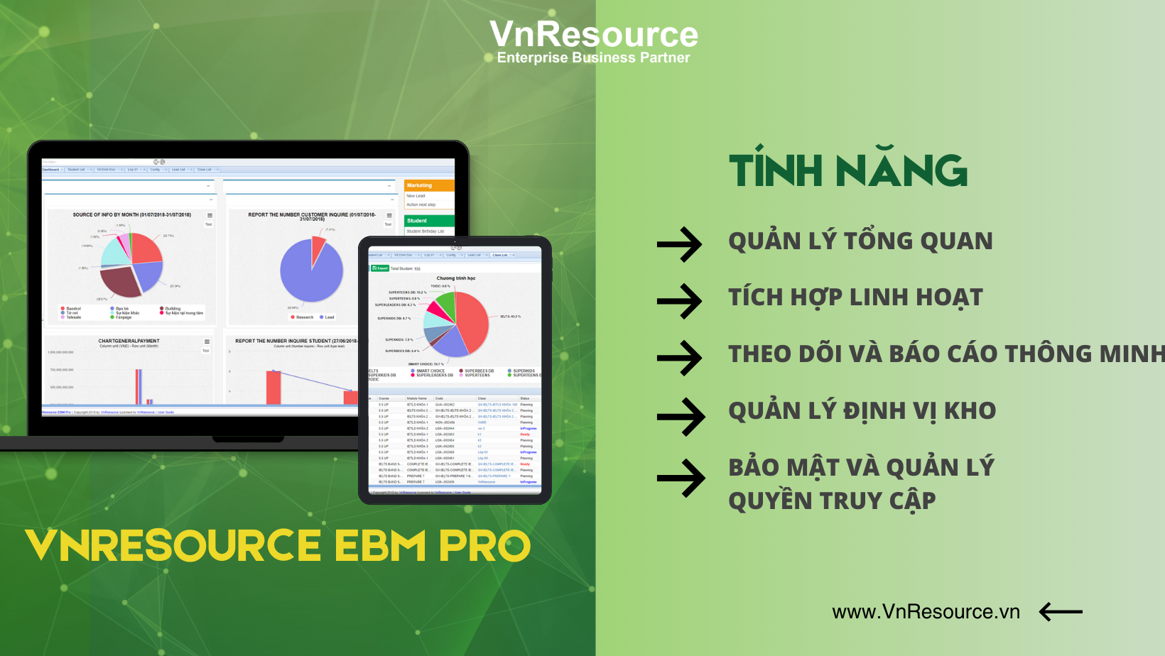 VnResource EBM Pro - Giải pháp quản lý kho thiết bị hiệu quả hàng đầu